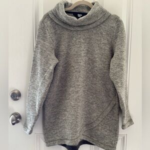Lands End Gray Sweater Fleece Women's Tunic